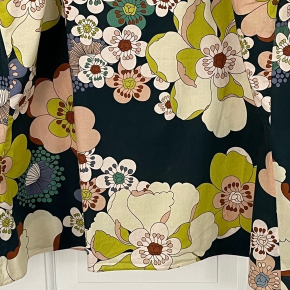 Handmade Hands of Gold Cottagecore Vintage Floral Print Sleeveless Top 60’s 70’s - Picture 7 of 11